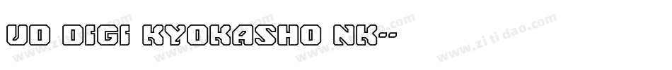UD Digi Kyokasho NK-字体转换